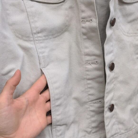 Bill Blass Jeans white denim cotton jacket size Medium - Picture 6 of 6